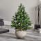 3ft. Olive Cone Topiary Tree in Sand Stone Planter